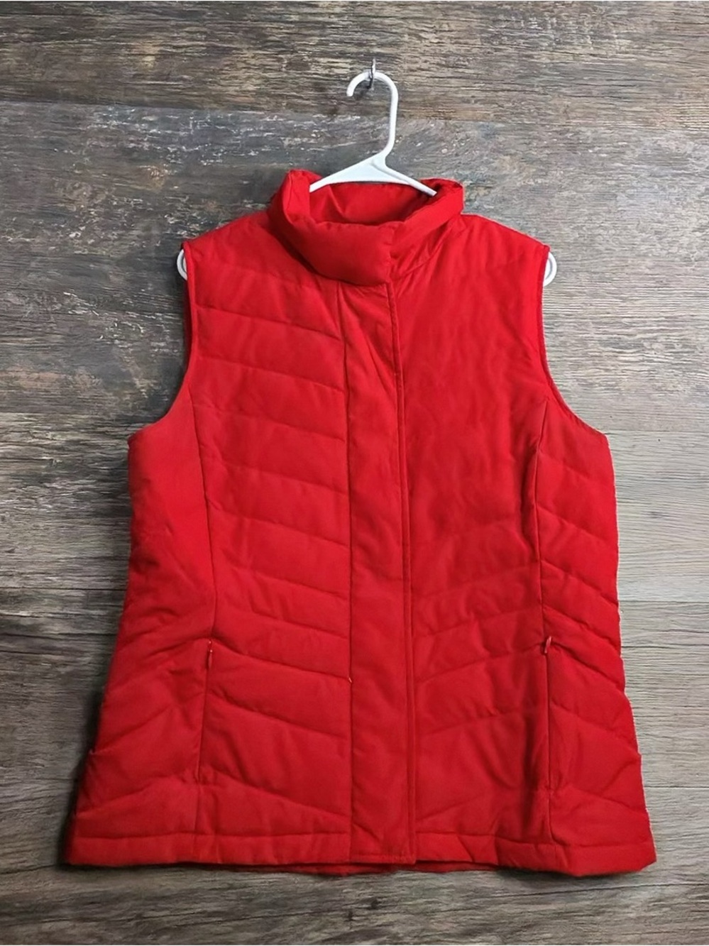 Talbots‎ Red Quilted Sleeveless Vest